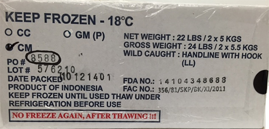 Tuna recalled for possible Salmonella contamination