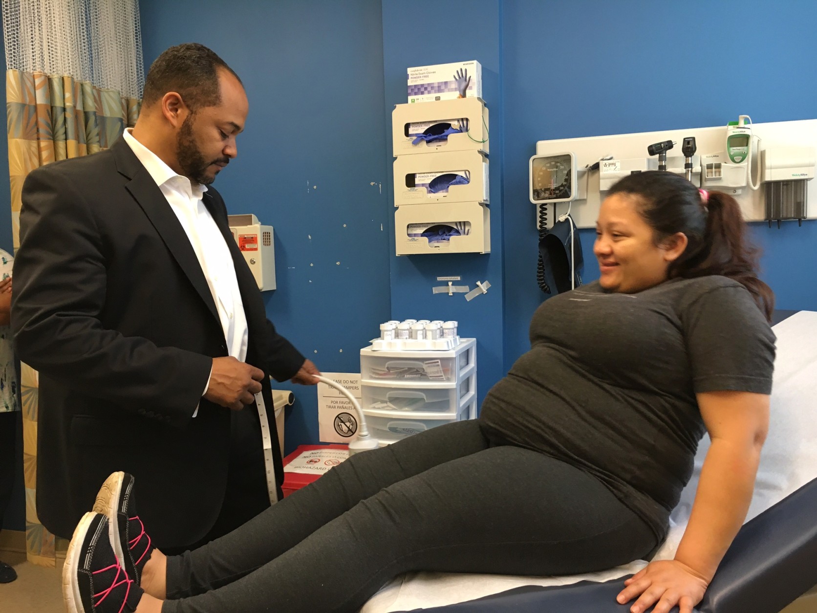 Dr. Tollie Elliott says his patients come from more than 100 countries. (WTOP/Kate Ryan)