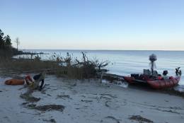 Camping near Lewisetta, Virginia. (Courtesy of Chesapeake Conservancy/Terrain360)