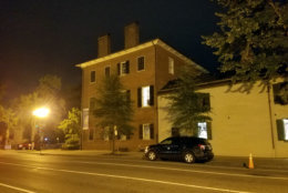 The Decatur House stands at the edge of Lafayette Square. It's said to be haunted by Stephen Decatur, who died in a duel. (WTOP/Will Vitka)
