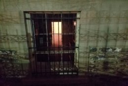 The masonry in the basement of the Octagon House matches the street outside. (WTOP/Will Vitka)