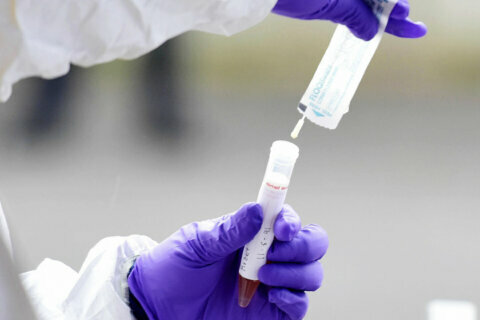 High demand at Inova’s drive-up COVID testing site in Falls Church