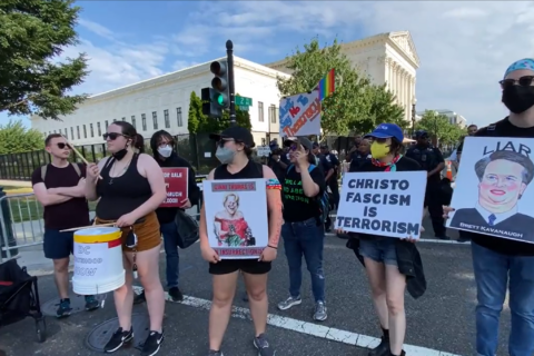 Activists try to disrupt Supreme Court ahead of potential overturning of Roe v. Wade