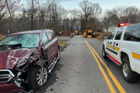 Stafford Co. students injured after crash caused school bus to flip on side