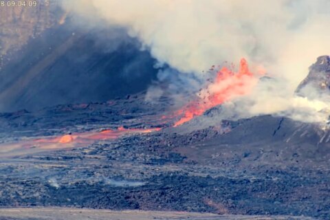 Hawaii’s Kilauea volcano spews fountains of lava in latest eruption episode
