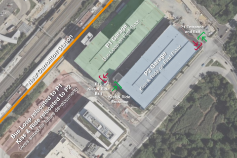 New parking at New Carrollton’s Metro station