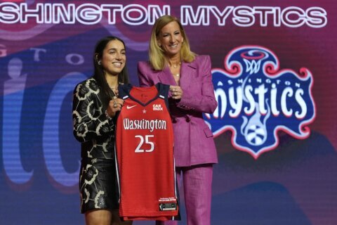 Washington rookie Georgia Amoore injures the ACL in her right knee during practice