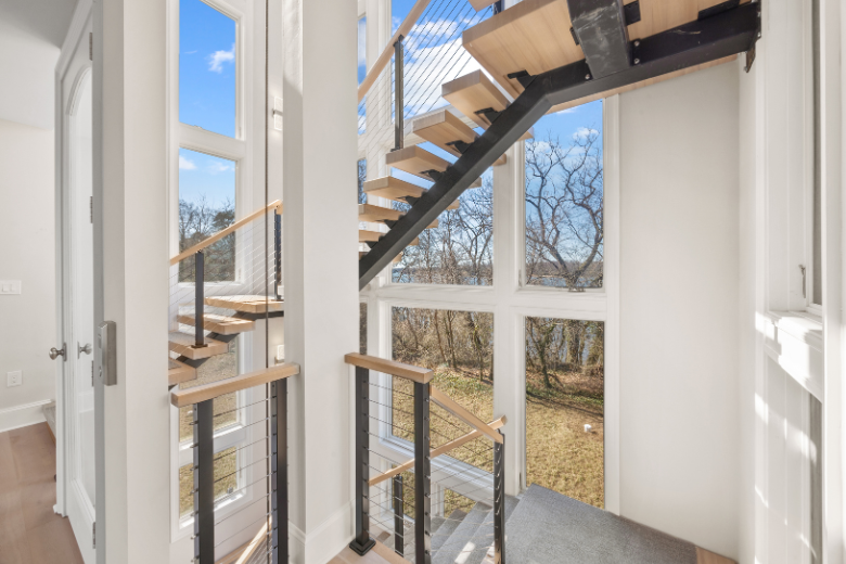The house has three bedrooms, three full baths and is 4,000 square feet. Other bonuses include an elevator, balconies, decks and a rooftop terrace, according a news release.