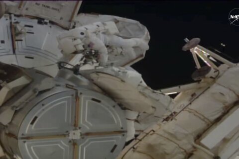 NASA astronauts step outside space station to perform the 5th all-female spacewalk